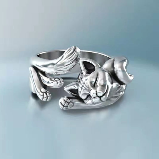 Beautiful Adjustable Cat Body Ring