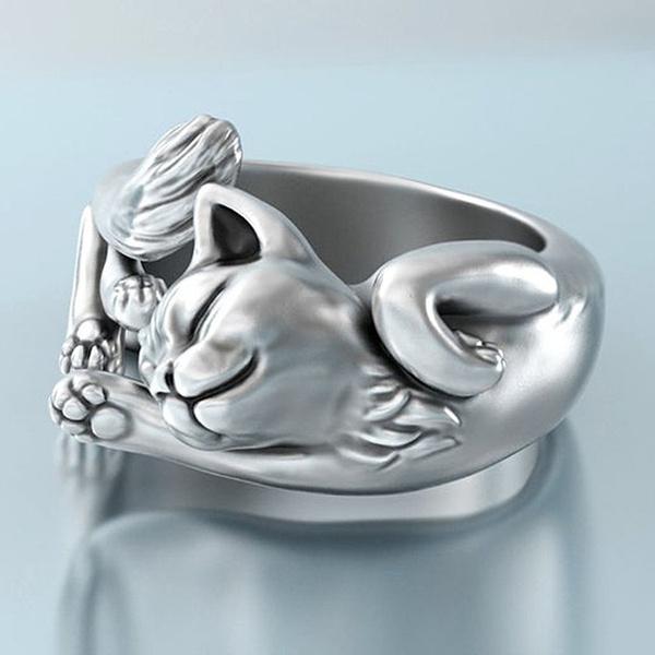 Beautiful Adjustable Cat Body Ring