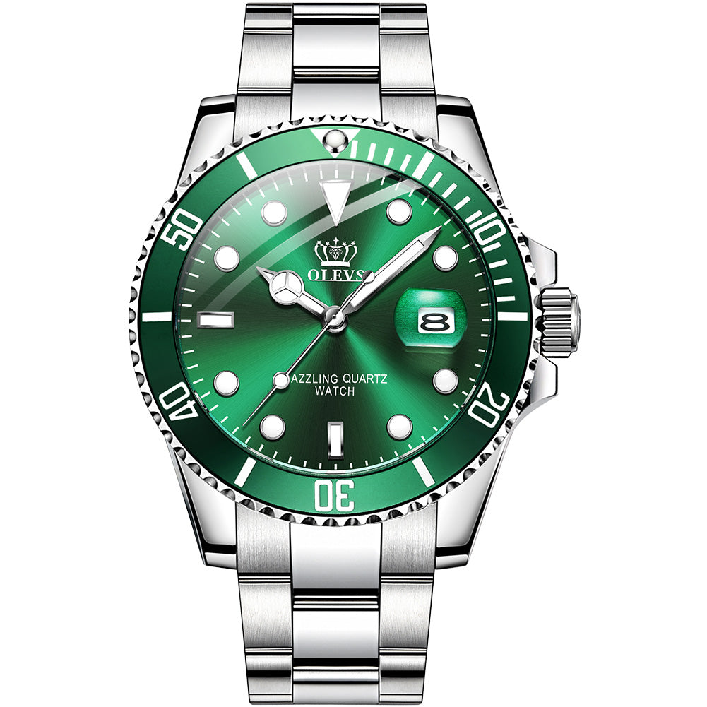 Green Water Ghost Quartz Watch Waterproof Men's Watch