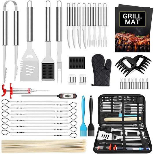 Morole 45PCS BBQ Stainless Steel Tools Set, for Camping, Kitchen