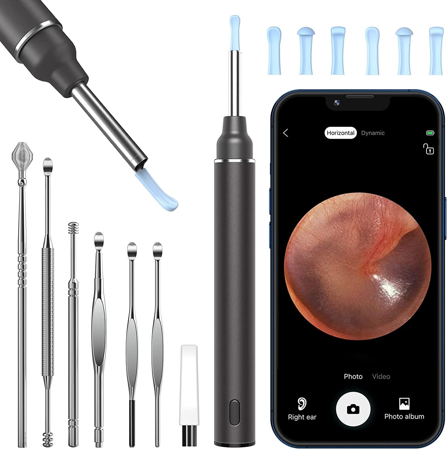 Ear Wax Removal, Ear Cleaner with Camera with 1080P, Macao