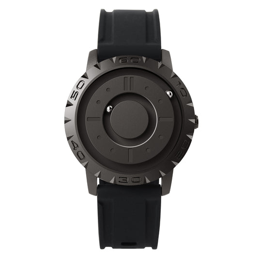 Magnetic Pointer Free Concept Quartz Watch