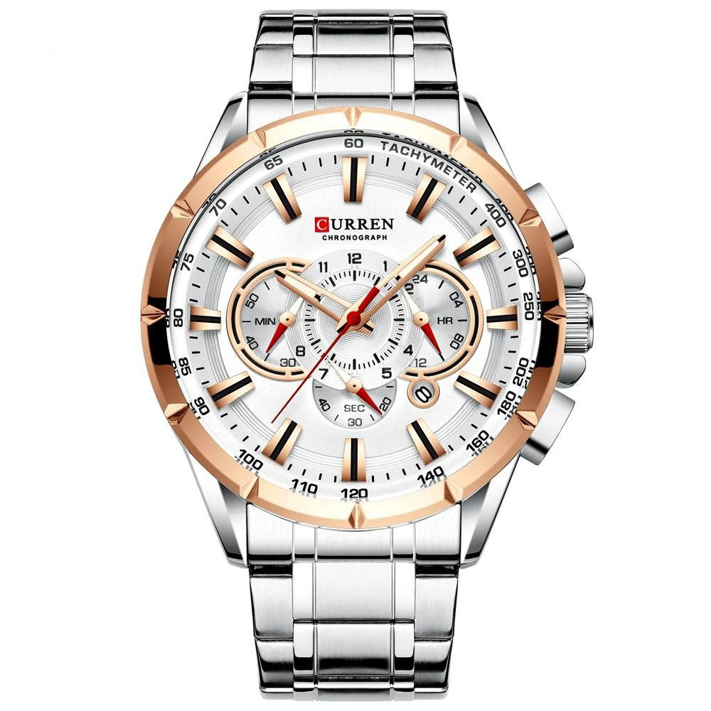 Men's Watches Sport Chronograph Wristwatch Luminous Pointers